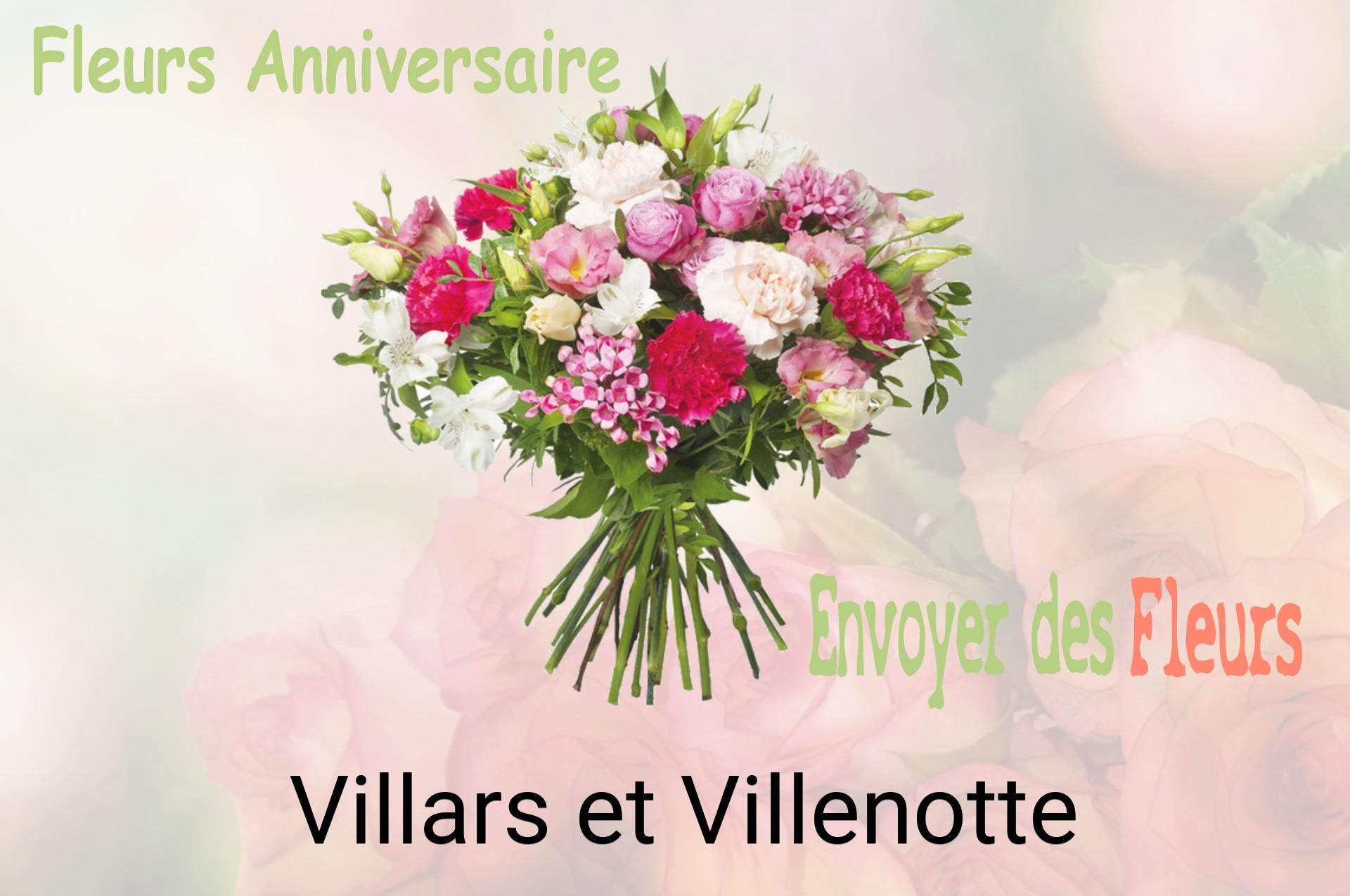 Bouquet de fleurs d’anniversaire livré à Villars-et-Villenotte