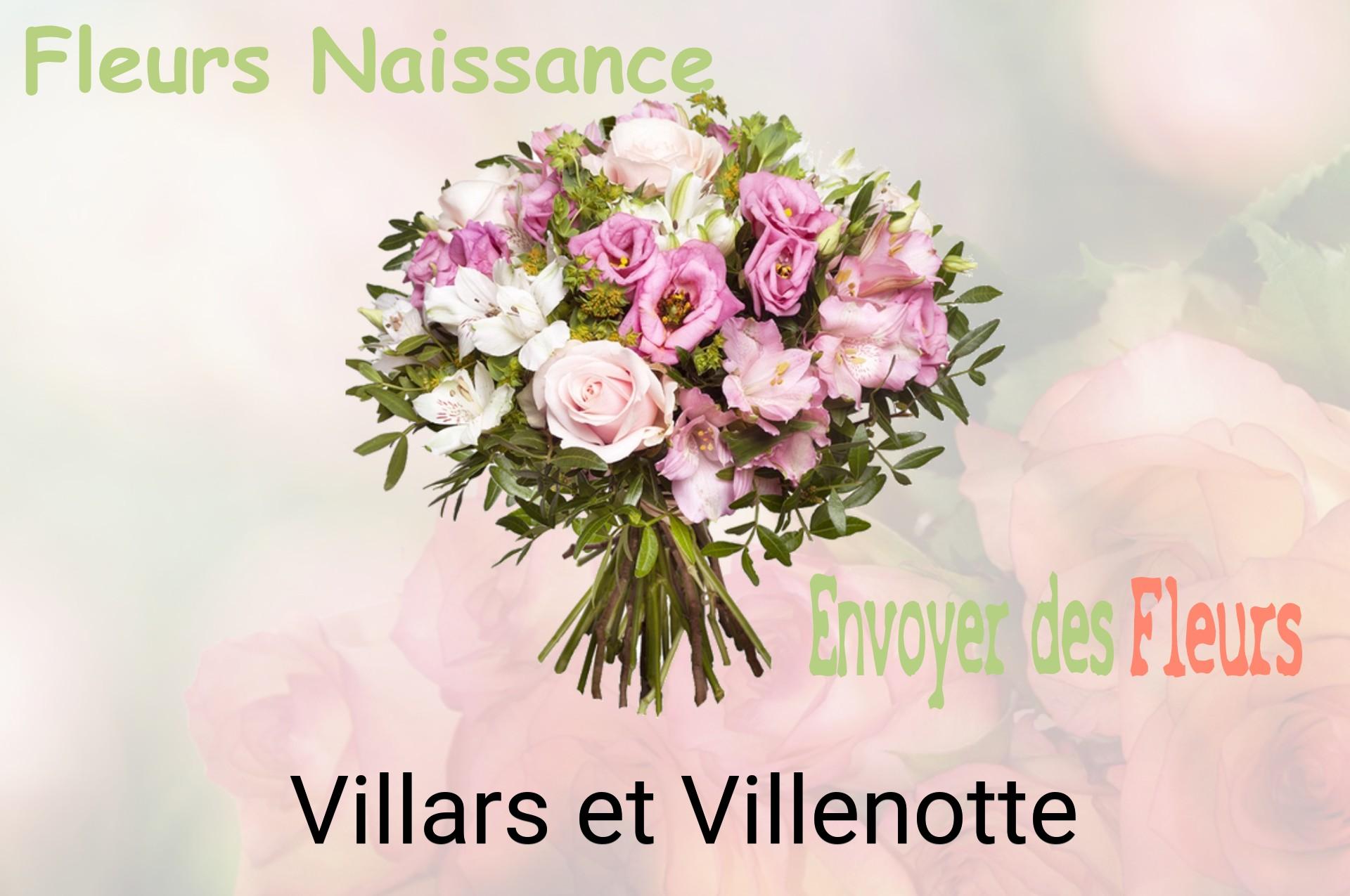 Bouquet de fleurs de naissance livré à Villars-et-Villenotte