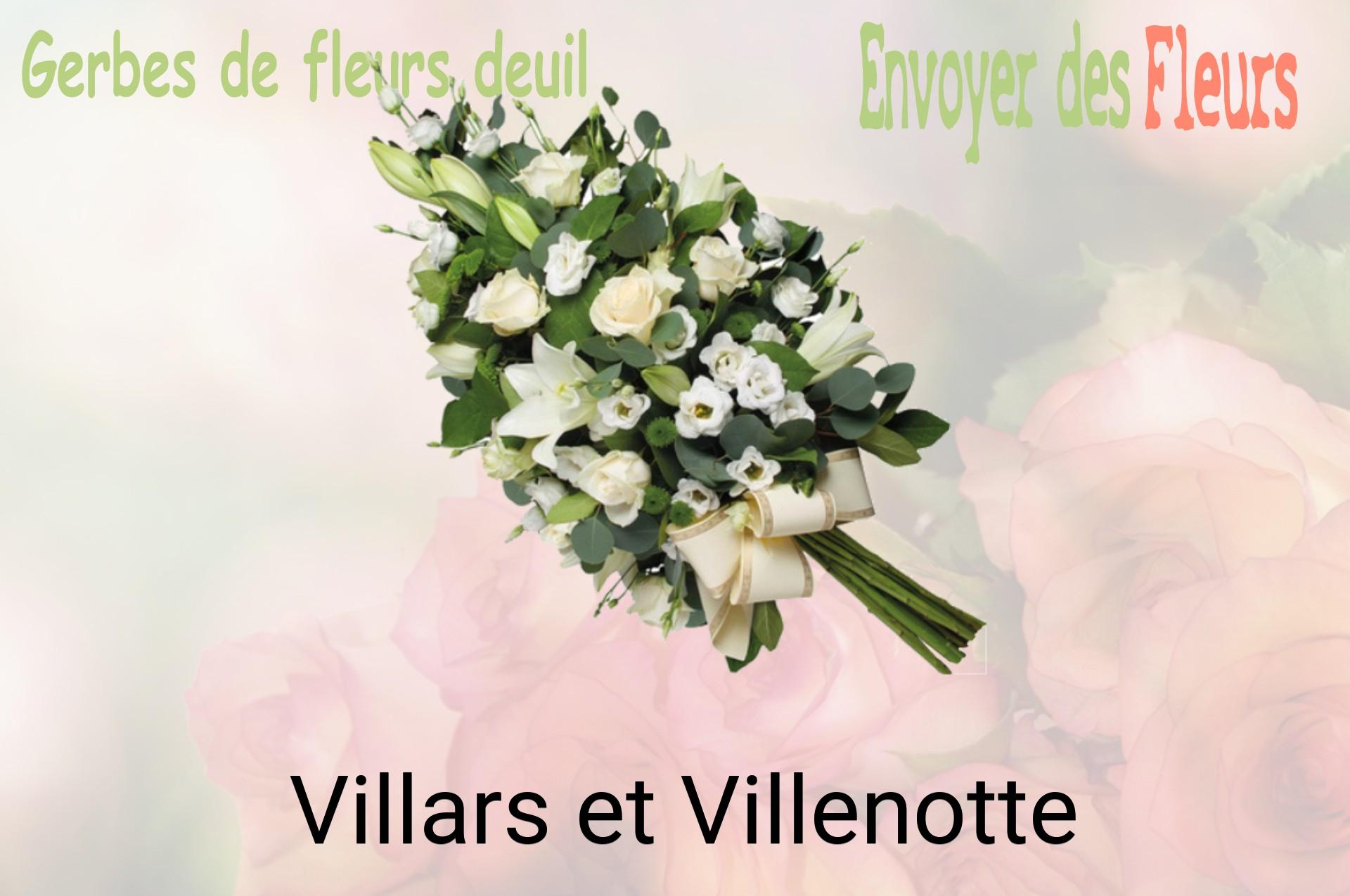 Gerbe de fleurs de deuil livrée à Villars-et-Villenotte