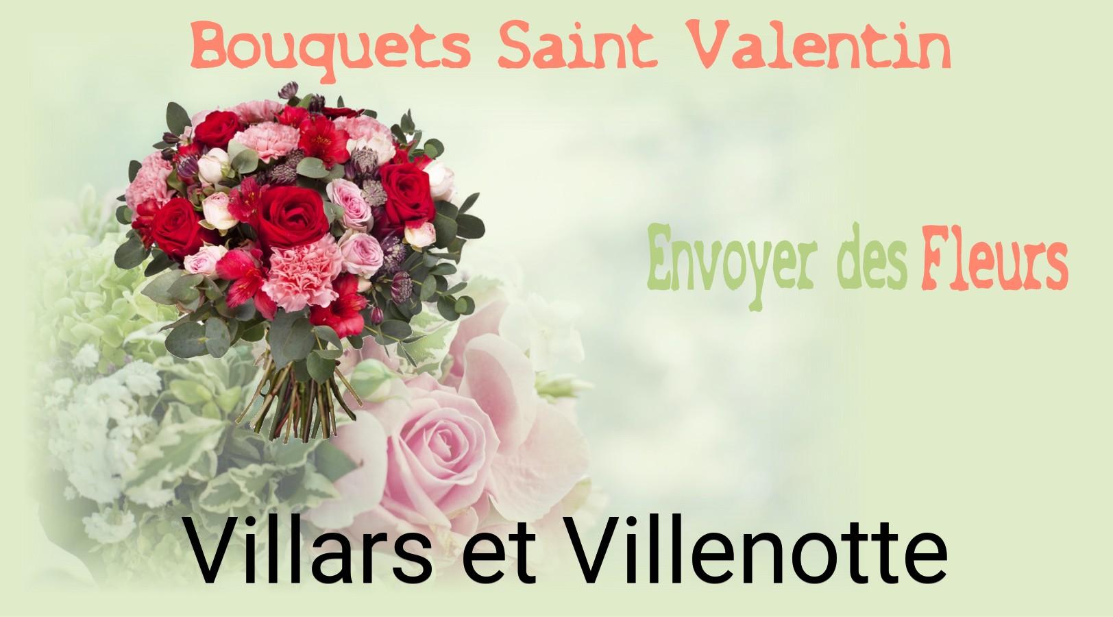 Roses de Saint-Valentin livrées à Villars-et-Villenotte